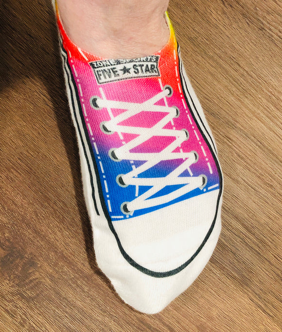 No Show Shoe Sock (Rainbow)